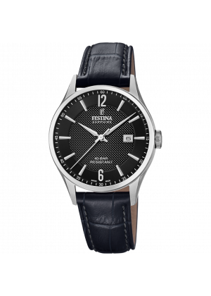 Reloj de hombre festina swiss made f20007/4 con esfera negra