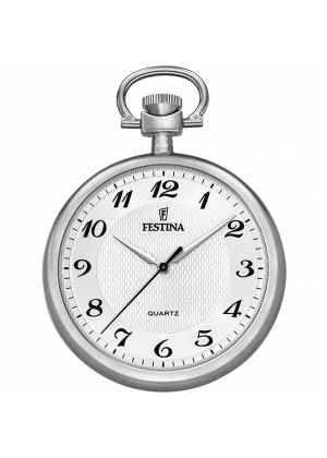 Reloj de bolsillo para hombre festina pocket f2020/1 con esfera blanca