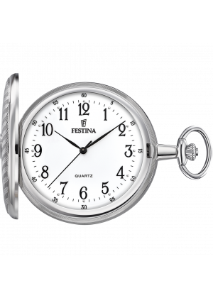 Reloj de bolsillo para hombre festina pocket f2021/1 con esfera blanca