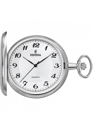 Reloj de bolsillo para hombre festina pocket f2024/1 con esfera plateada