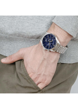 Reloj de hombre festina timeless chronograph f20285/3 con esfera azul