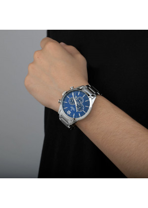 Reloj de hombre festina timeless chronograph f20343/7 con esfera azul