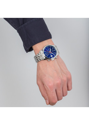 Reloj de hombre festina timeless chronograph f20374/2 con esfera azul