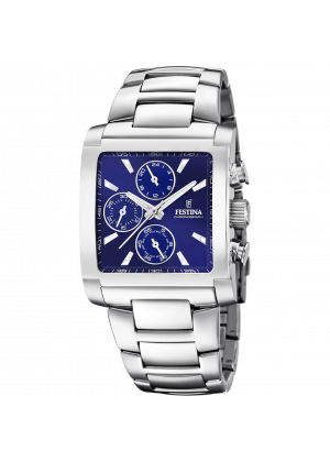 Reloj de hombre festina timeless chronograph f20423/2 con esfera azul