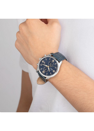 Reloj de hombre festina timeless chronograph f6855/6 con esfera azul