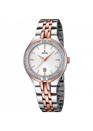 Reloj de mujer festina mademoiselle f16868/2 con esfera plateada