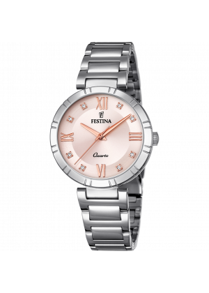 Reloj de mujer festina mademoiselle f16936/c con esfera rosa