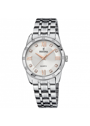 Reloj de mujer festina mademoiselle f16940/b con esfera plateada