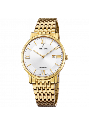 Reloj de hombre festina swiss made f20020/1 con esfera plateada