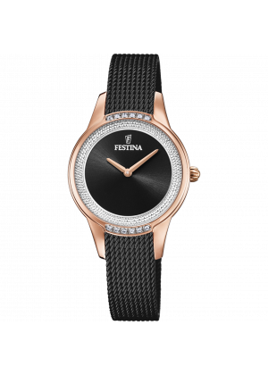 Reloj de mujer festina mademoiselle f20496/2 con esfera negra