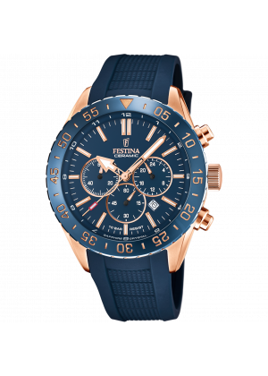 Reloj de hombre festina ceramic f20516/1 con esfera azul