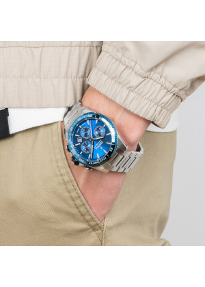 Reloj de hombre festina timeless chronograph f20560/3 con esfera azul