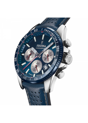 Reloj de hombre festina timeless chronograph f20561/2 con esfera azul