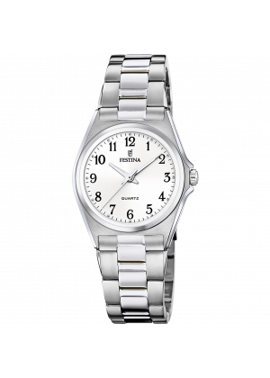 Reloj de mujer festina classics f20553/1 con esfera blanca