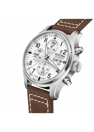 Reloj de hombre festina swiss made f20150/1 con esfera blanca