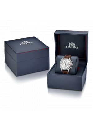 Reloj de hombre festina swiss made f20150/1 con esfera blanca