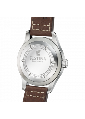 Reloj de hombre festina swiss made f20151/1 con esfera plateada