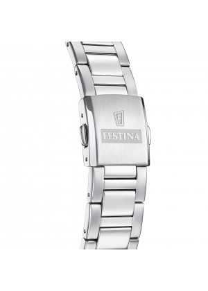 Festina solar energy f20656/1 plateado acero inoxidable 316l, hombre