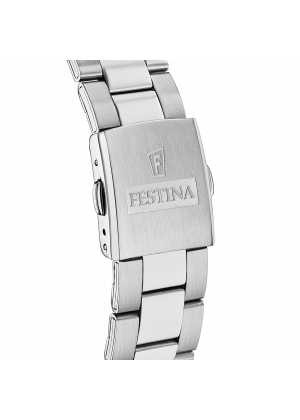 Reloj de hombre festina timeless chronograph f16820/q con esfera blanca