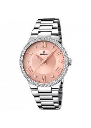 Reloj de mujer festina boyfriend f16719/3 con esfera rosa