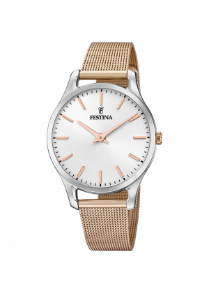 Reloj de mujer festina boyfriend f20506/1 con esfera plateada