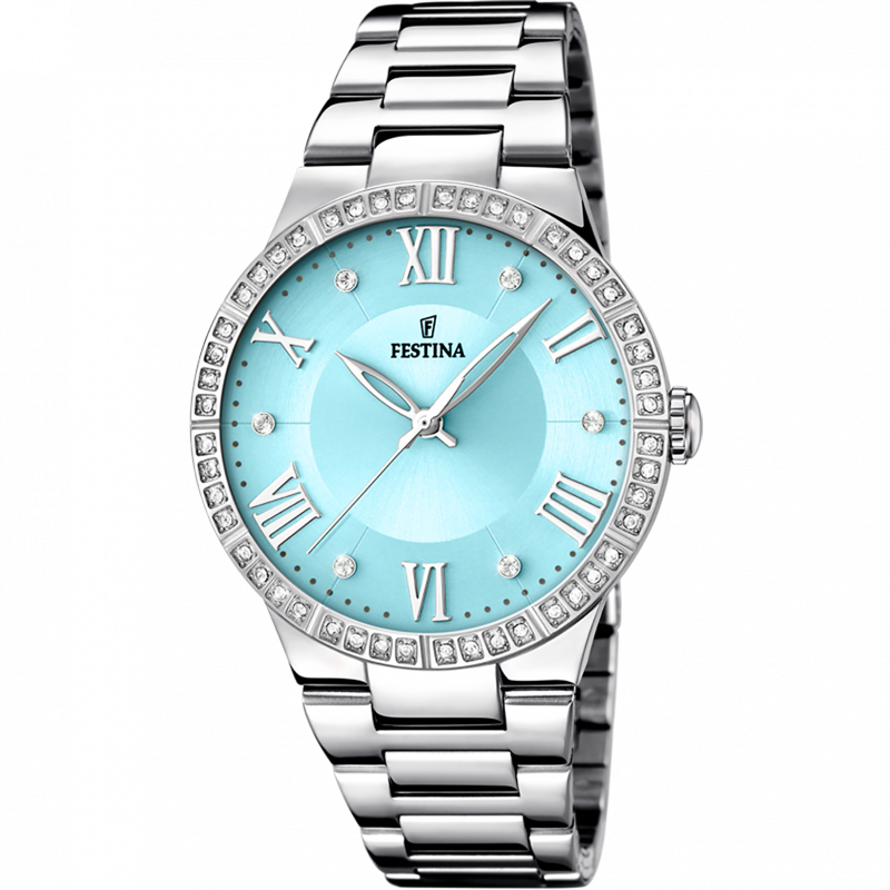 Reloj festina f16719 4 azul correa de acero mujer