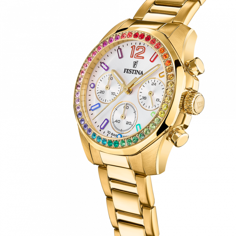 Reloj Festina Mujer F20609/3 Acero Dorado — Joyeriacanovas