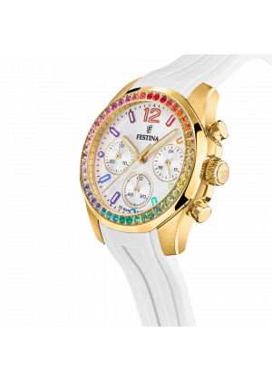 Reloj de mujer festina rainbow f20650/2 con esfera blanca