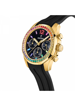 Reloj de mujer festina rainbow f20650/3 con esfera negra