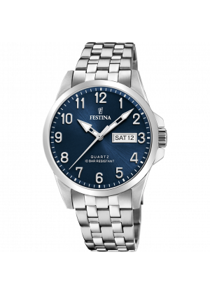 Reloj de hombre festina classics f20357/c con esfera azul