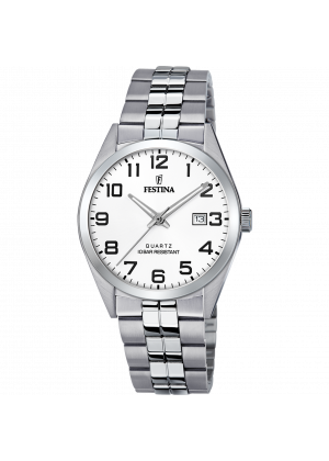 Reloj de hombre festina classics f20437/1 con esfera blanca