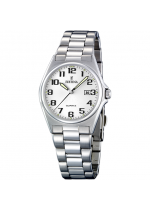 Reloj de mujer festina classics f16375/9 con esfera plateada