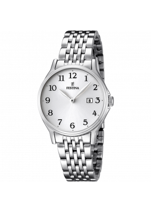 Reloj de mujer festina classics f16748/1 con esfera blanca