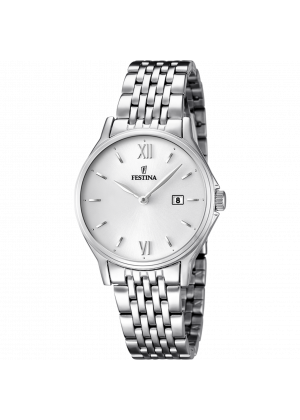 Reloj de mujer festina classics f16748/2 con esfera blanca