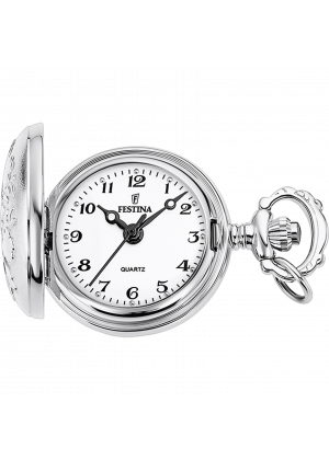 Reloj de bolsillo para mujer festina pocket f2032/1 con esfera blanca