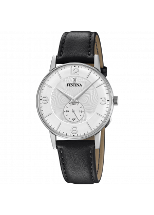 Reloj de hombre festina retro f20566/2 con esfera plateada