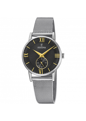 Reloj de mujer festina retro f20572/4 con esfera negra