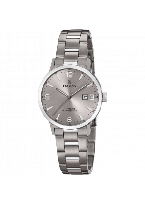 Reloj de mujer festina titanium f20436/2 con esfera gris