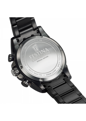 Festina connected f20545/1 negro acero inoxidable 316l, hombre