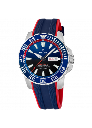 Reloj festina f20662/1 azul correa de caucho, hombre