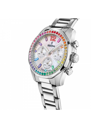 Reloj de mujer festina rainbow f20606/2 con esfera beige