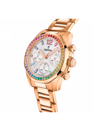 Reloj de mujer festina rainbow f20639/2 con esfera plateada