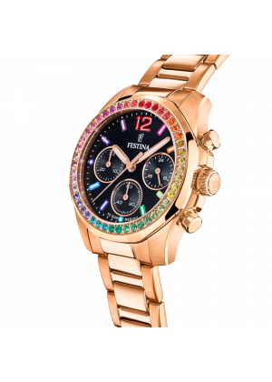 Reloj de mujer festina rainbow f20639/3 con esfera negra