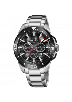 Reloj de hombre festina chrono bike f20641/4 con esfera negra