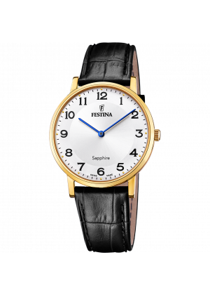 Reloj festina f20016/5 blanco correa de cuero, hombre