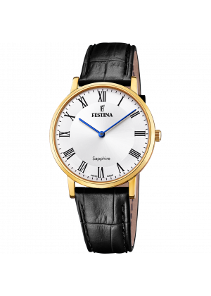 Reloj festina f20016/4 blanco correa de cuero, hombre