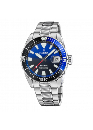 Reloj festina the originals f20669/5 azul correa de acero inoxidable 316l, hombre