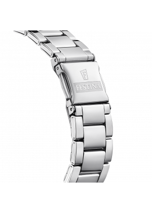 Reloj festina f20622/j gris correa de acero inoxidable 316l, mujer