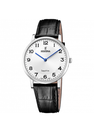 Reloj festina f20012/5 blanco correa de cuero, hombre