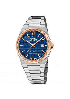  reloj de hombre festina swiss made rivé f20030/2 azul 